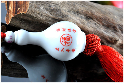 玉净瓶汽车饰品陶瓷系列 后视镜车挂批发与代理加盟方案