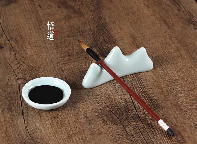 青瓷文房四宝套装 传统与实用的完美融合